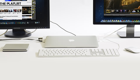 connect macbook air to docking station