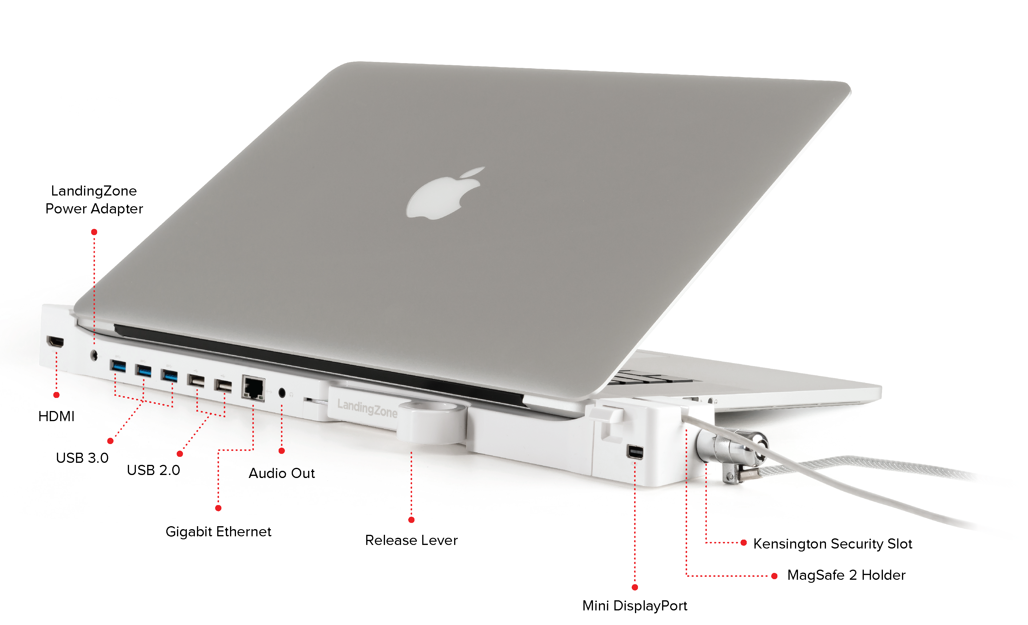 LandingZone Docking Station For 15.4 MacBook Pro LZ015A B&H