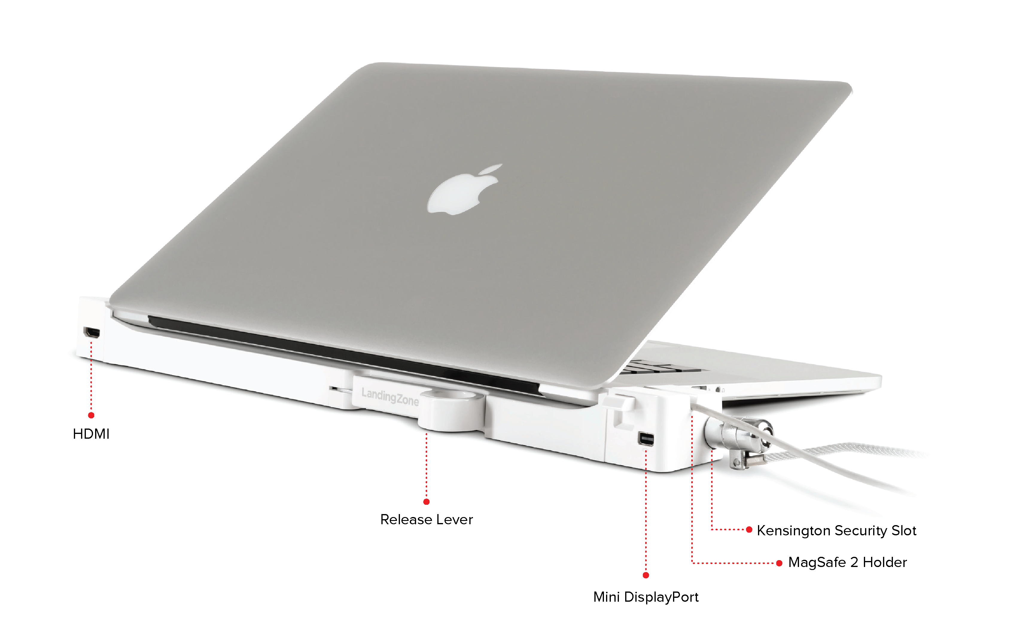 Landing Zone Landingzone Dock Express 15 Secure Docking Station For Macbook Pro With Retina Display Model A1398