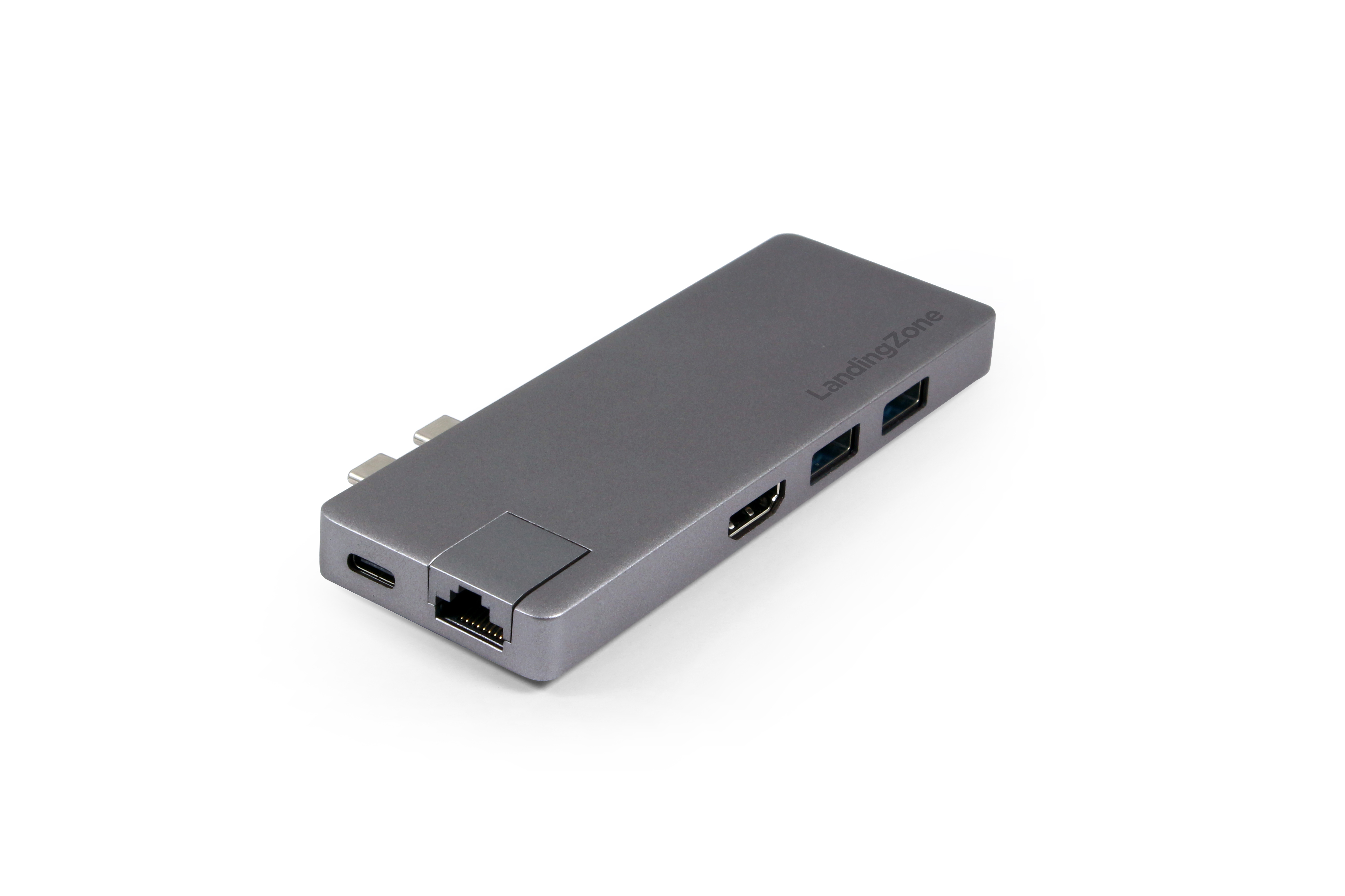 USB Type-C Hub with Ethernet - Angled Undocked